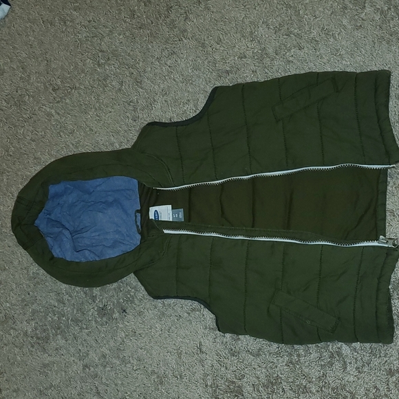 Toddler Old Navy Olive Green Outerwear Vest - Picture 1 of 4